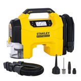 Stanley Sxvı02001 12Volt/18Volt 160 Psı Dijital Basınç Göstergeli Lastik & Yatak Şişirme Pompası + Araç Süpürgesi + Led Lamba (Akü Dahil D