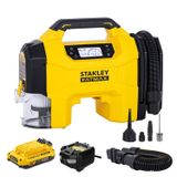 STANLEY SXVI02001A 12Volt/18Volt 2Ah Li-ion Şarjlı 160 PSI Dijital Basınç Göstergeli Lastik & Yatak Şişirme Pompası + Ar