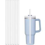 Stanley Termosla Uyumlu Yedek Pipet, 6'lı Yeniden Kullanılabilir Pipet, Plastik, Şeffaf