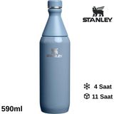 Stanley The All Day Slim Mavi Su Şişesi 0.59 L Geri Dönüştürülmüş Paslanmaz Çelik Matara