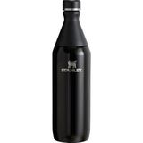 Stanley The All Day Slim Paslanmaz Çelik Termos 0,60 Lt Siyah Model Soğuk Su Şişesi - 600 ml