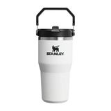 Stanley The Iceflow Flip Straw Beyaz Siyah 0.60 lt Pipetli Termos Bardak