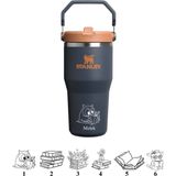 Stanley The Iceflow Flip Straw Pembe Termos 590 ml Paslanmaz Çelik Malzeme ile Aktif Hidratasyon - Mor