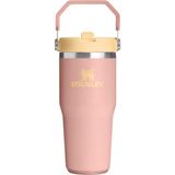 Stanley The Iceflow Flip Straw Pipetli Termos Bardak 0.41 Lt / Peach Rose - Turuncu