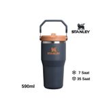 Stanley The IceFlow Flip Straw Pipetli Termos Bardak 0.59 LT Matara LACİVERT