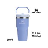 Stanley The Iceflow Flip Straw Pipetli Termos Bardak 0.59 Lt Matara Lila
