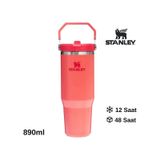 Stanley The Iceflow Flip Straw Pipetli Termos Bardak 0.89 L Matara - Mercan