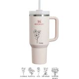 Stanley The Quencher H2.o 1.18L / 40OZ Termos Kişiye Özel - Rose - 1,18 lt