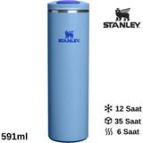 Stanley The Transit Fliptop Mug 0.59 L Termos Kupa Bardak Matara Mavi, 10-13061-0026 - Çok Renkli - Genel