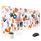 Stanoha Mouse Pad Masa Mat Oyun Büyük Klavye Sevimli Ofis Masaüstü Bilgisayar Dizüstü Çiçekli XXL Uzun Dev Büyük Kawaii Estetik Kız Gibi Güzel Tasarım Kadın Kız Oyuncu Büyük Boy Geniş 70 x 30 cm