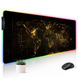 Stanoha RGB Mouse Pad LED Masa Matı Oyun Büyük Klavye Sevimli Masaüstü Bilgisayar Dizüstü Bilgisayar 14 Işık XXL Uzun Dev Büyük Havalı Modern Tasarım Erkekler ve Erkek Çocuklar için Benzersiz Büyük