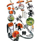Stanrafy Alman 16 Hp Çelik Şanzıman Benzinli Sırt Tipi Tırpan + Çapalama Ot Çalı Çim Biçme Toprak Eşeleme