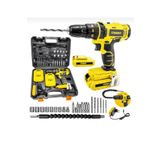 Stanrayf 52 W 6ah Germany Lion Otomatik Çelik Şanzman Çift Aklü Darbeli Şarjlı Matkap+27 Pcs Uç Set