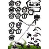 Stanrayf Alman 15 Parça Full Setli Benzinli Yan Tipi Motorlu Tırpan Ot Çalı Çim Biçme Makinesi Tırpanı