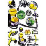 stanrayf Alman 16 Hp Çelik Piston Benzinli Sırt Tipi Tırpan Motoru Zeytin Silkme Çapalama Ot Çalı Çim Biçme