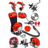 Stanrayf Alman 16 Hp Çelik Piston Sırt Tipi Benzinli Motorlu Ot Çalı Tırpanı Çim Biçme Makinesi Tirpan + Çapa