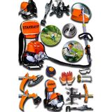 stanrayf Alman 16 Hp Çelik Şanzıman Benzinli Sırt Tipi Tırpan Motoru Zeytin Silkme Çapalama Ot Çalı Çim Biçme