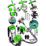 stanrayf Alman 16Hp Çelik Piston Turbolu Sırt Tipi Benzinli Tırpan Motoru Çapa Aparatlı Ot Çalı Çim Biçme