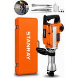 Stanrayf Alman 17 Kğ 9800 Büyük Boy Tam Profesyonel Çelik Şanzıman Bakır Sargılı Kırıcı Hilti 70 Joule