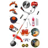 Stanrayf Alman 20 Hp Adg 950 Çelik Piston Turbo Soğutma Benzinli Yan Tırpan Ot Çalı Çim Biçme Makinası Tırpan