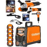 Stanrayf Alman 201SX Çift Kartlı Hava Soğutmalı İnvertör Compact Kaynak Makinesi ve Taşlama