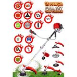Stanrayf Alman 20HP 15 Parça Ultra Güçlendirilmiş Benzinli Motorlu Yan Tip Tırpan Ot Çalı Çim Biçme Motoru Makinası