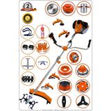 stanrayf Alman 20Hpx ARG900 18 Parça Yan Tipi Benzinli Motorlu Ot Çalı Çim Tırpanı + Toprak Çapalama Toprak Eşeleme