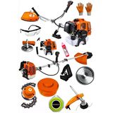 stanrayf Alman 20hpx L953 Profesyonel Çelik Piston Benzinli Ot Çalı Çim Biçme Makinası Yan Tırpan