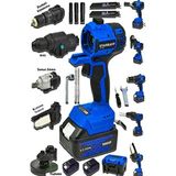 stanrayf Alman 598 Vf 25 Ah 5 Kafalı Süper Set Darbeli Matkap Testere Taşlama Somun Sökme Hilti Çift Akü