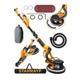 stanrayf Alman 6000 W Led Işıklı Bakır Sargı Alçıpan Duvar Zımpara Makinası Toz Emmeli Tam Profesyonel