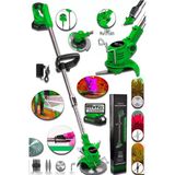 Stanrayf Alman 999 Vf 30 Ah Teleskopik Uzatmalı Kömürsüz Turbo Motor Çift Akülü Ot Çalı Biçme Tırpanı