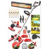 stanrayf Alman 999Vf 30Ah Bakır Sargı Çelik Motor Dijital Çift Akülü Kenar Ot Çalı Çim Biçme Tırpan Makinesi