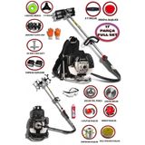 stanrayf Alman Çelik Piston Turbo Soğutuculu 17 Parça Toprak Eşeleme Toprak Çapalamalı Sırt Tipi Benzinli Tırpan Ot Çalı Çim Biçme Makinası Tırpan