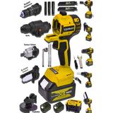 Stanrayf Alman Coper 598 V 25 Ah 5 Kafalı Süper Set Darbeli Matkap Testere Taşlama Somun Sökme Hilti Çift Akü