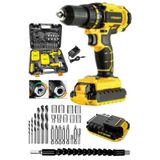 stanrayf Alman Coper 98 V 12 Ah Çift Çelik Şanzıman Bakır Sargılı Şarjlı Vidalama Matkap 27 Prç Set