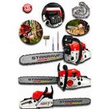 Stanrayf Alman MG8900 20 HP Prof. Benzinli Çift Egzozlu 72 Cc Ağaç Dal Kesim Benzinli Hızar Ağaç Kesme Motoru Makinesi
