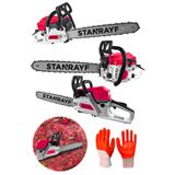 stanrayf Alman Tam Profesyonel 62 cc Çift Egzozlu 9,8hp Ağaç Dal Kesim Benzinli Hızar Bıçkı Motoru 50 cm Pala