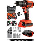 Stanrayf Alman Teknolojisi W-Power 58 V 10 Ah Bakır Sargı Çelik Şanzıman Çift Akülü Darbeli Şarjlı Vidalama Matkapo 27 Psc Set