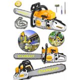 stanrayf Alman W-Power 16HP Çelik Şanzıman Benzinli Hızar Bıçkı Ağaç Odun Dal Kesim Motoru Orman Motoru