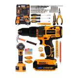 Stanrayf Germany Technology 98 V 12 Ah Darbeli Lion Çift Akülü Metal Şanzıman Turbo Şarjlı Matkap Set