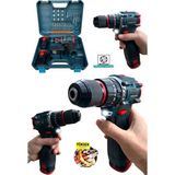 Stanvolt 24 V 5 Ah Kömürsüz Darbeli Torklu Şarjlı Matkap Lion Armut Batarya Çift Akülü Vidalama Setli - Takım Çantalı