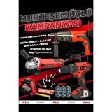 Stanvolt Akülü Vidalama-Pnömatik Matkap-Avuç Taşlama Profesyonel Özel Set 3 Lü Set Hediyeli