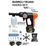 Stanvolt Basınçlı Oto Araba Bahçe Yıkama Makinesi Akülü Kovadan Su Çekme