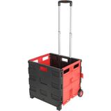 Stanvolt KNG002 Katlanır Sandık Tip Alışveriş ve Sepet,sandık Araba Kangro - Kırmızı
