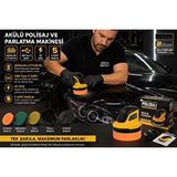 Stanvolt Mini Şarjlı Polisaj Makinesi 2000 Mah. 10 cm Parlatma Yüzeyi, Sünger - Fırça - Zımpara Seti