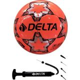 Stapler 5 Numara Futbol Topu ve Şişirme Pompası – Dayanıklı Kauçuk Yüzeyli 2'li Set No:5 Turuncu