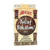 Star Anlat Bakalım Oyun Kartları Seri-1 Yasaklı Kelimeler 55 Parça Eğlenceli Oyun