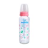 Star Baby Desenli Cam Biberon 250ml Pembe