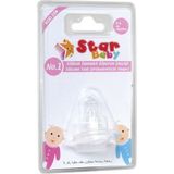 Star Baby Silikon Damaklı Biberon Emziği Yedek No.1