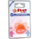Star Baby Silikon Damaklı Emzik No.2 - No: 2 - Turuncu
